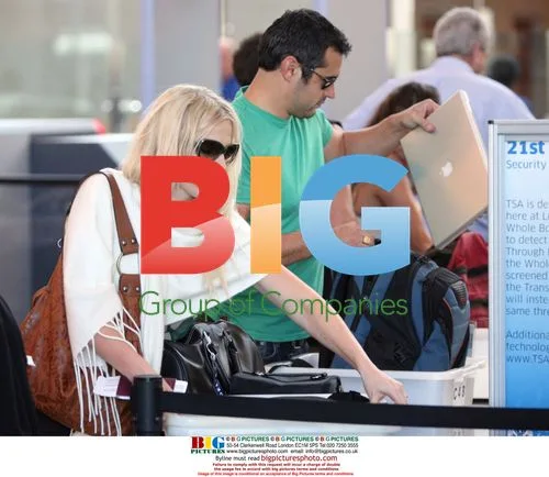 Newlyweds Natasha Bedingfield and Matthew Robinson Depart LAX
