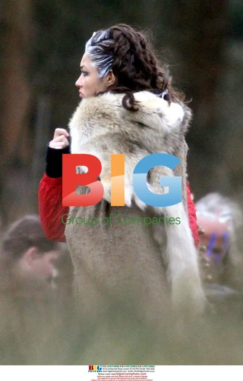 Olga Kurylenko filming 'Centurion' in UK