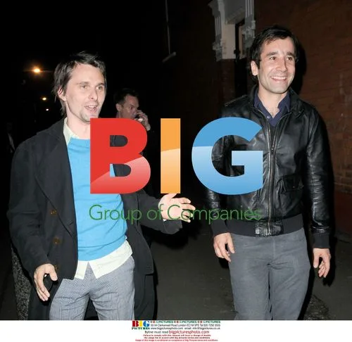 Muse members leaving Shepherd Bush Empire