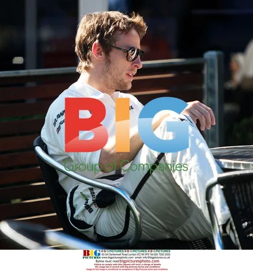 Jenson Button and girlfriend at Australian GP