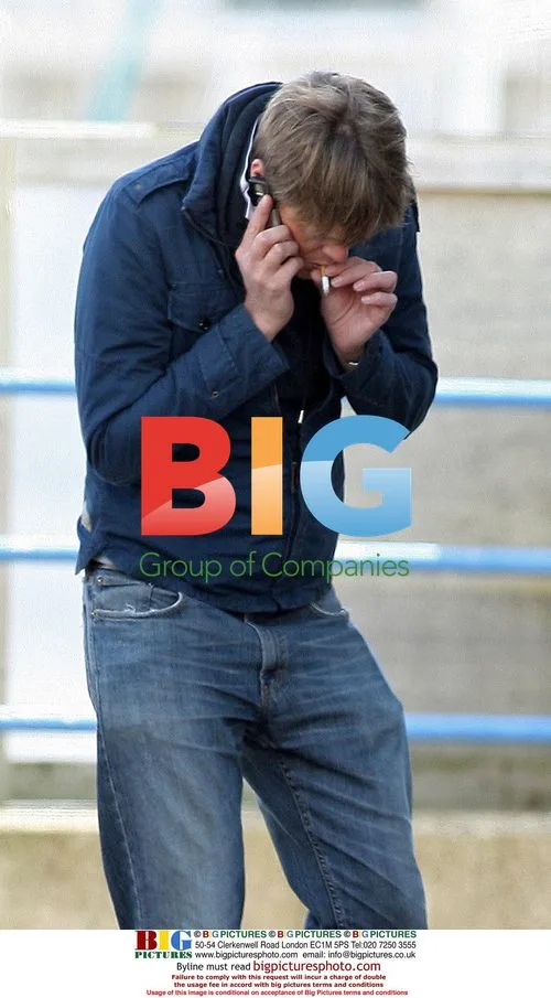 Kris Marshall filming BT commercial in Newhaven, UK