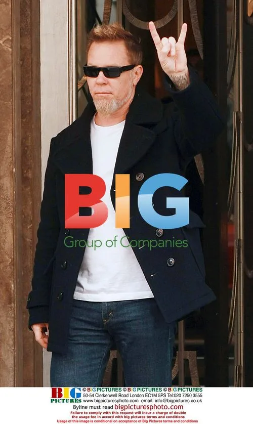 James Hetfield leaves London's Claridges