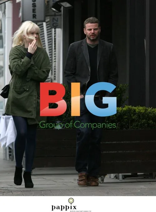 Ed Simons with mystery woman in London