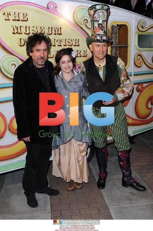 Tim Burton and Helena Bonham Carter at Folklore Fete