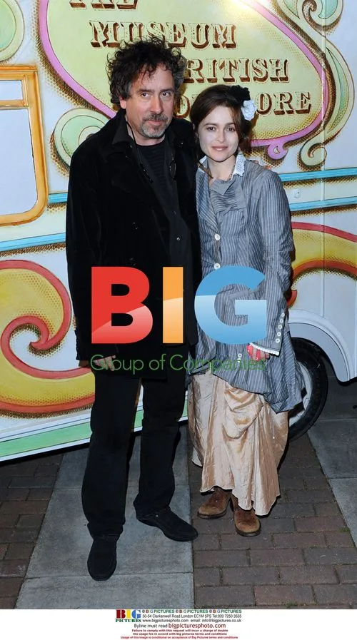 Tim Burton and Helena Bonham Carter at Folklore Fete
