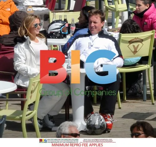 Geri Halliwell and Henry Beckwith in the French Alps