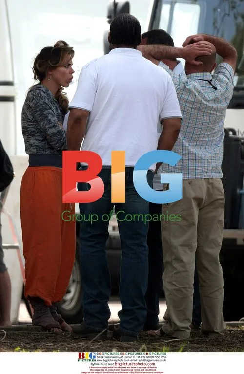 Billie Piper on set in London