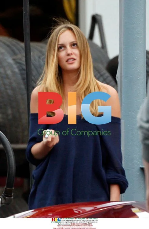Leighton Meister filming 'The Roommate'