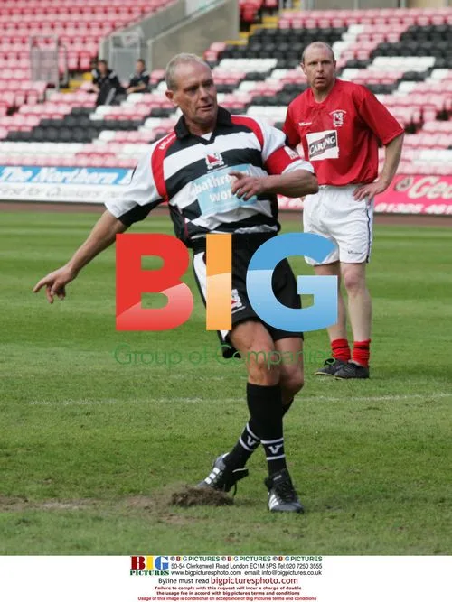Paul Gascoigne in charity match at Darlington FC