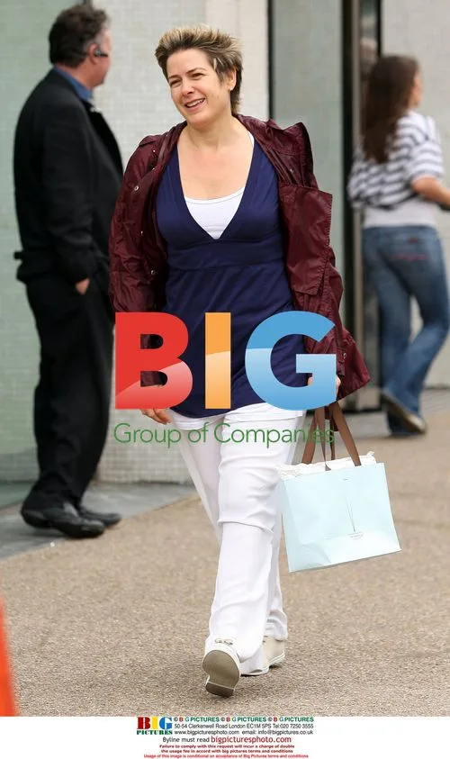 Penny Smith leaves GMTV studios, London