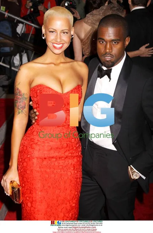 AMBER ROSE and KANYE WEST at Met Gala