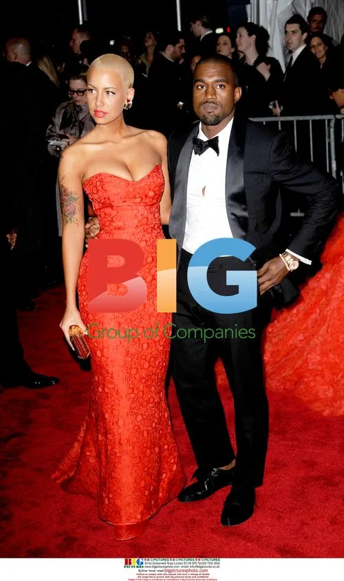 Kanye West and Amber Rose at Met Gala