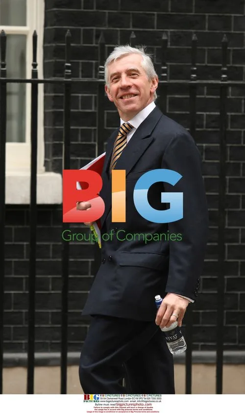 UK Minister Jack Straw Arrives for Cabinet Meeting