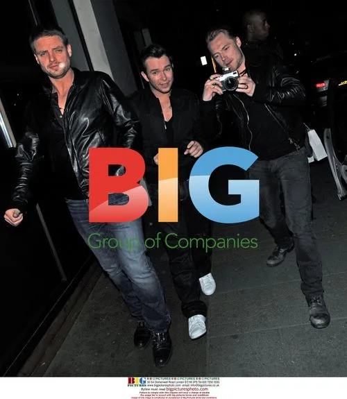 Boyzone Members Leaving Nobu in London