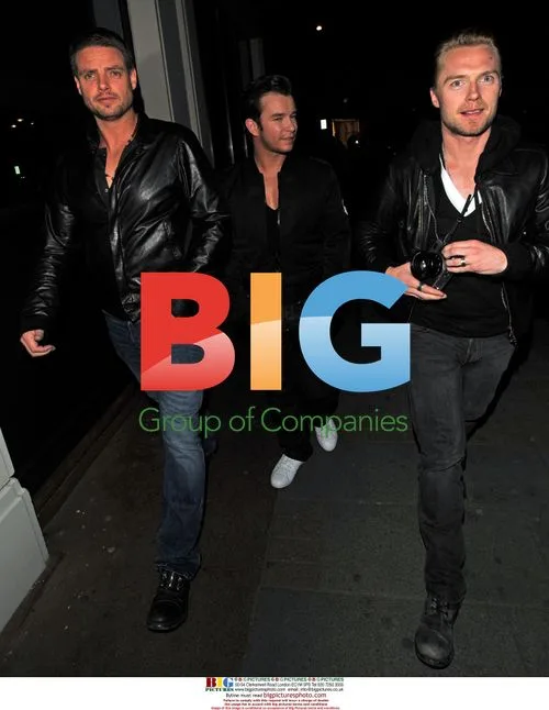 Boyzone members seen leaving Nobu in London