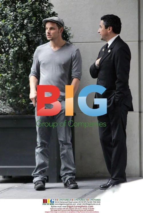 Justin Chambers Smoking Outside Hotel