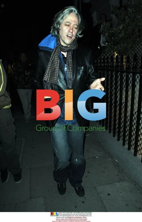 Bob Geldof leaving Carpaccio's in London