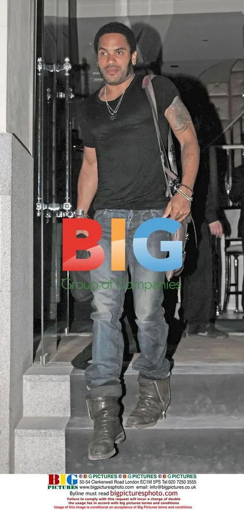 Lenny Kravitz out in Madrid