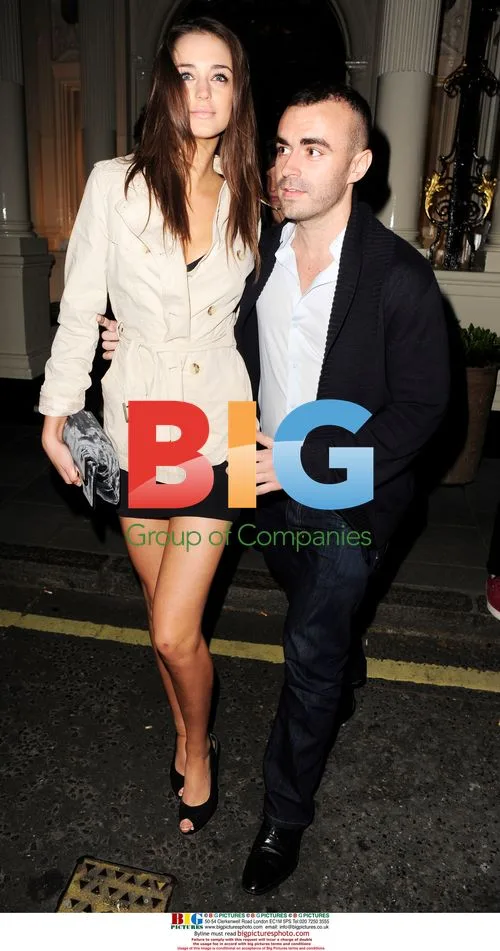 Lauren Budd leaves Connaught Hotel with mystery man