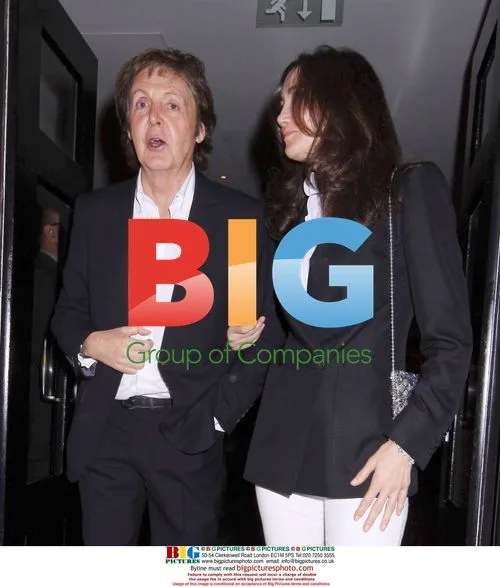 Paul McCartney and Nancy Shevell attend Theatre Royal