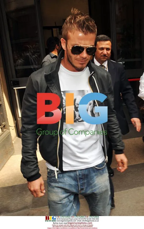 David Beckham at Mondadori book shop
