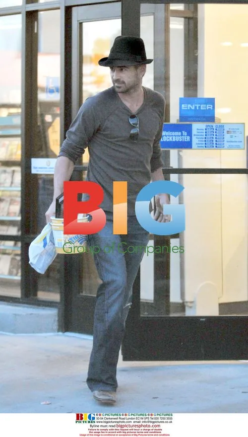 Colin Farrell Spends Evening Watching Movies