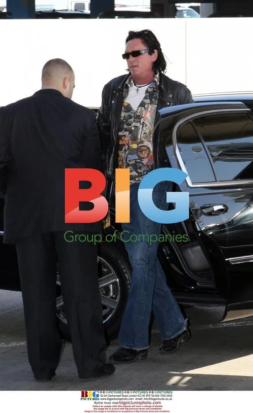 Michael Madsen departs LAX airport