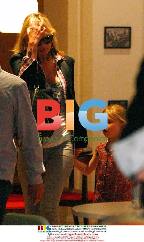 Kate Moss and Sadie Frost leaving bowling alley