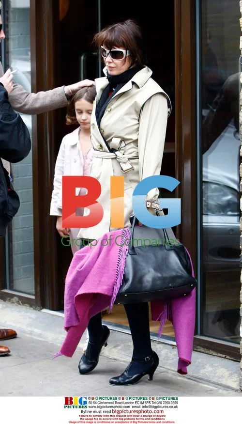 Kate Moss and Sadie Frost leaving a bowling alley