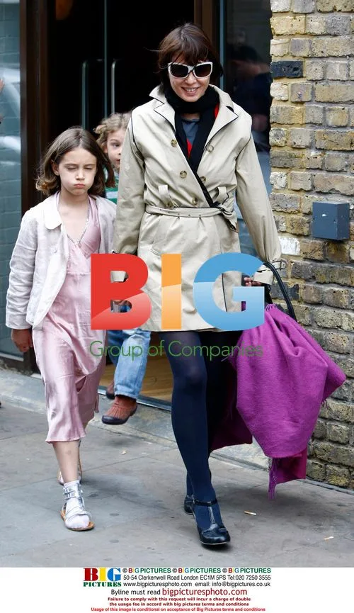 Kate Moss and Sadie Frost leaving bowling alley