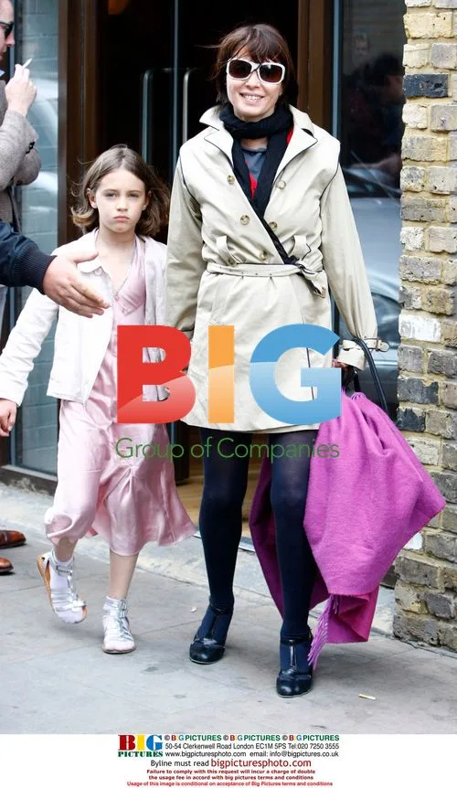 Kate Moss and Sadie Frost leaving bowling alley