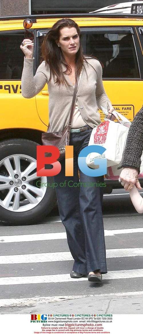 Brooke Shields and Family in NYC