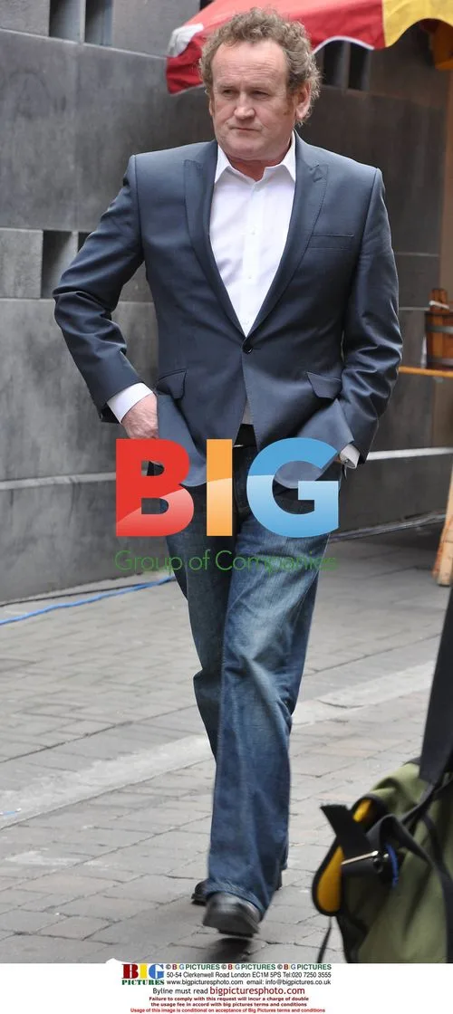 Colm Meaney filming Halifax commercial in Dublin