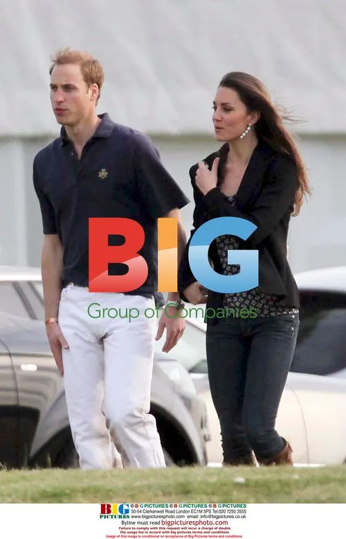 Prince William and Prince Harry at Polo Match