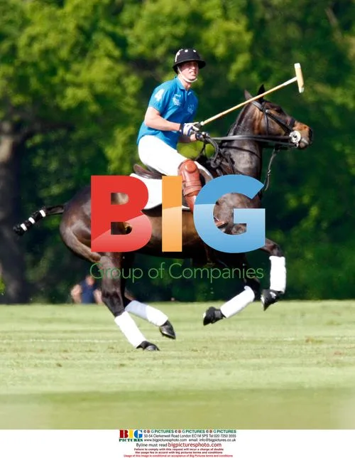 Princes William and Harry play polo