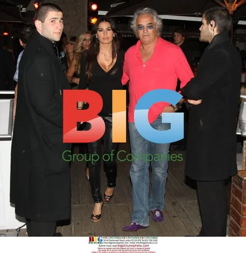 Flavio Briatore, Elizabetta Gregoraci, Alejandro Agag, Ana Aznar party in Barcelona