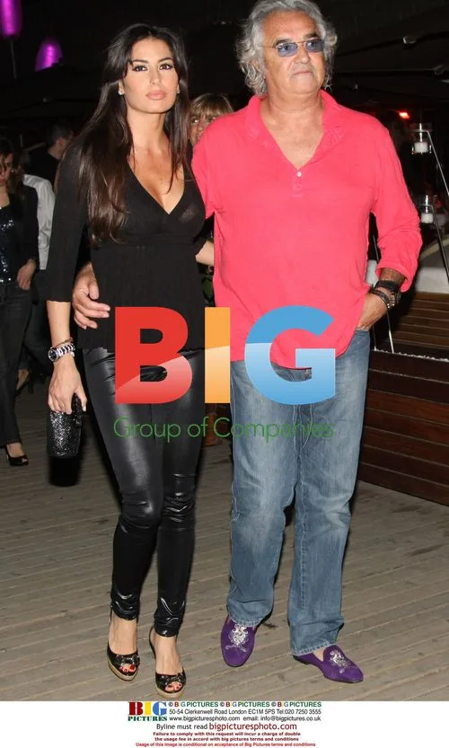 Flavio Briatore and Elizabetta Gregoraci party in Barcelona
