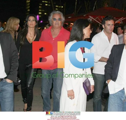Flavio Briatore and wife party in Barcelona