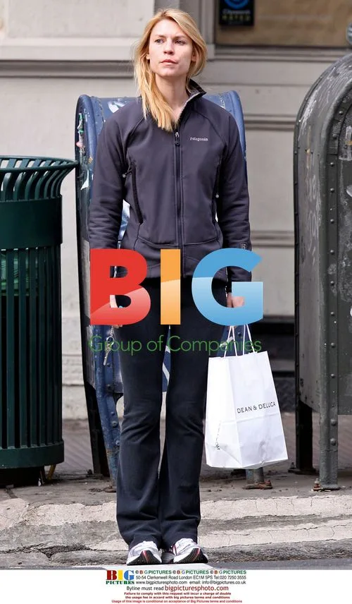 Claire Danes in workout gear in Soho