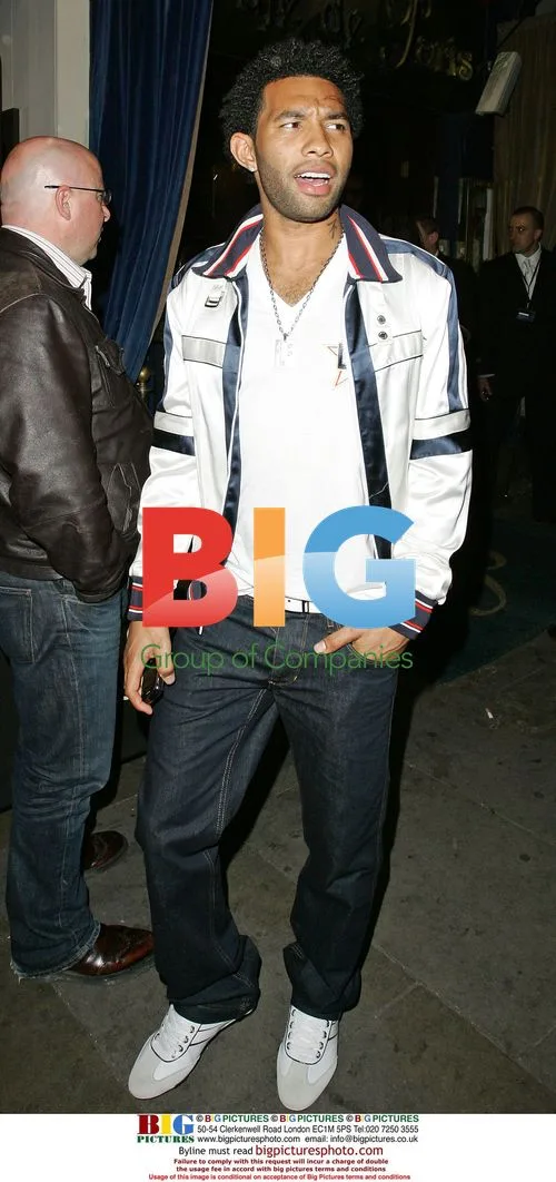 Jermaine Pennant leaving Cafe De Paris