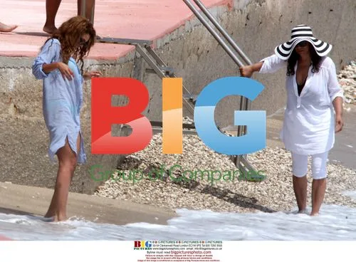 Beyonce Knowles on Beach in Monaco