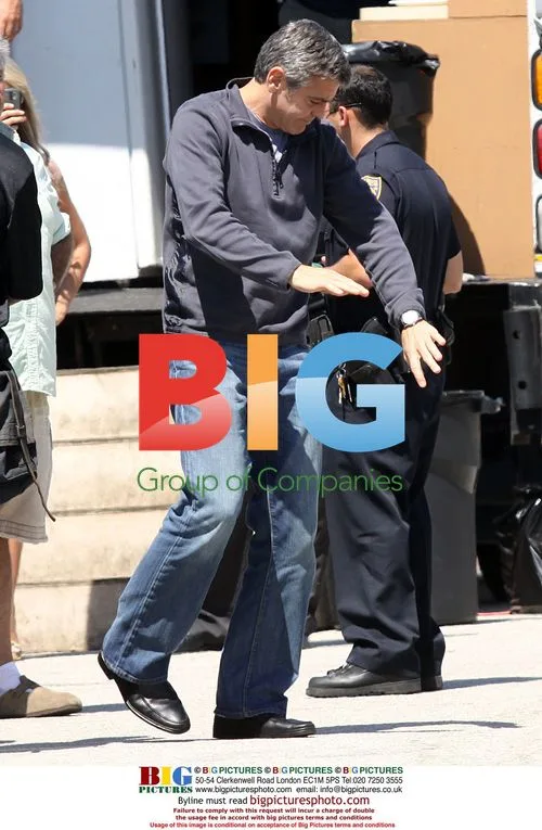 George Clooney on 'Up In The Air' Set