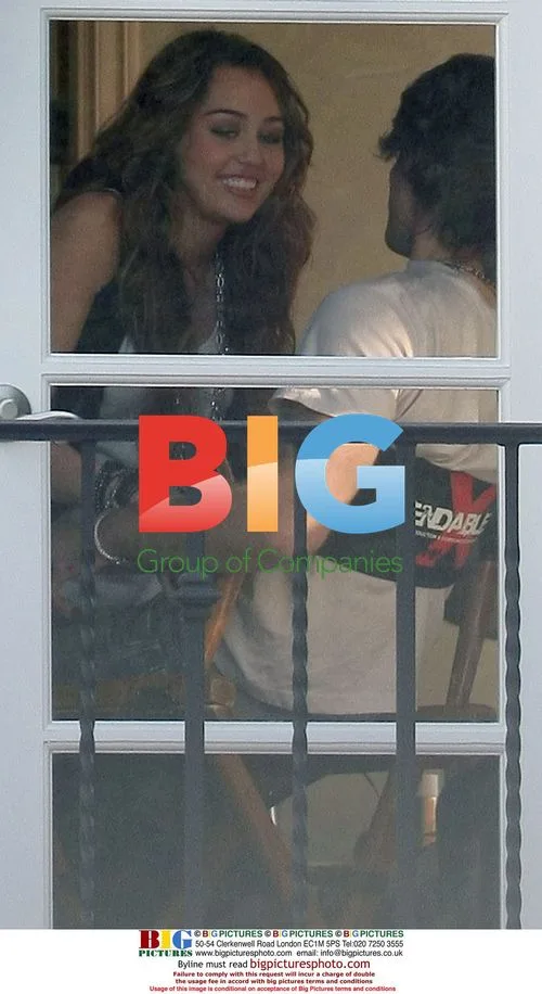 Miley Cyrus and Justin Gaston Photoshoot