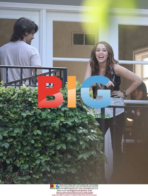 Miley Cyrus and Justin Gaston