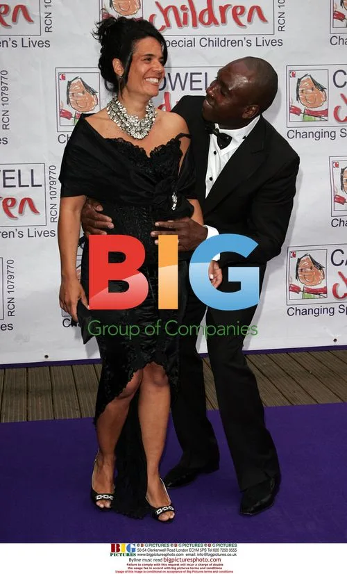 Nigel Benn & pregnant wife at Butterfly Ball