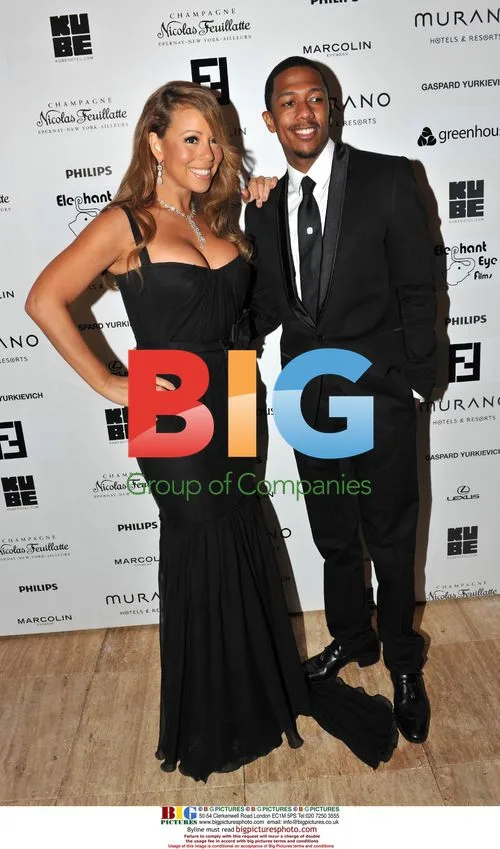Mariah Carey and Nick Cannon at Cannes party