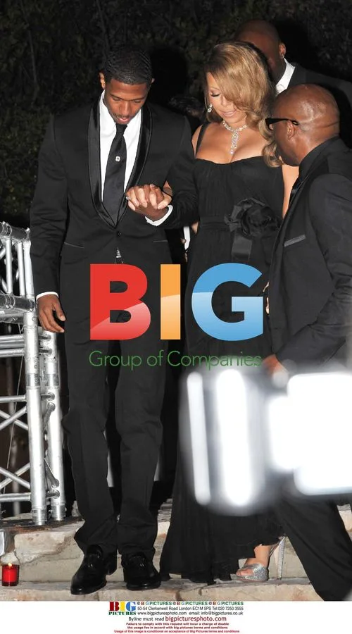 Mariah Carey and Nick Cannon at "Precious" Party