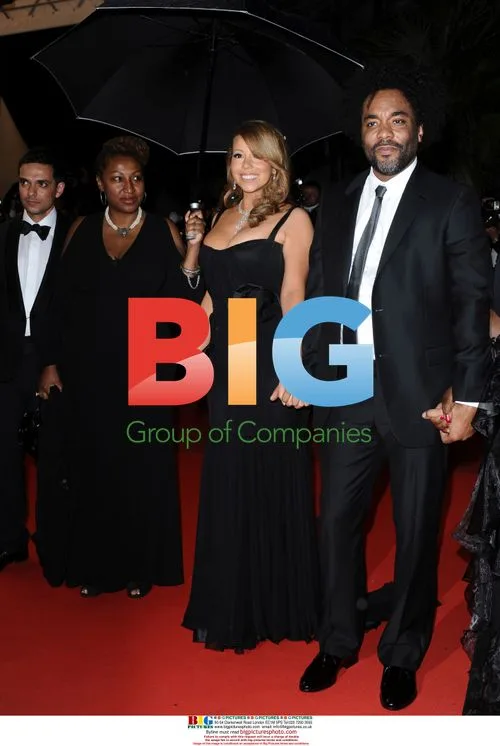 Mariah Carey and Lee Daniels at "Precious" Premiere