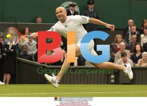 Andre Agassi and Steffi Graf Mixed Doubles at Wimbledon