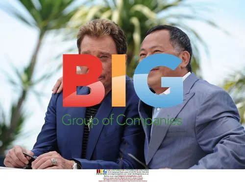 Johnny Hallyday and Johnnie To at Cannes